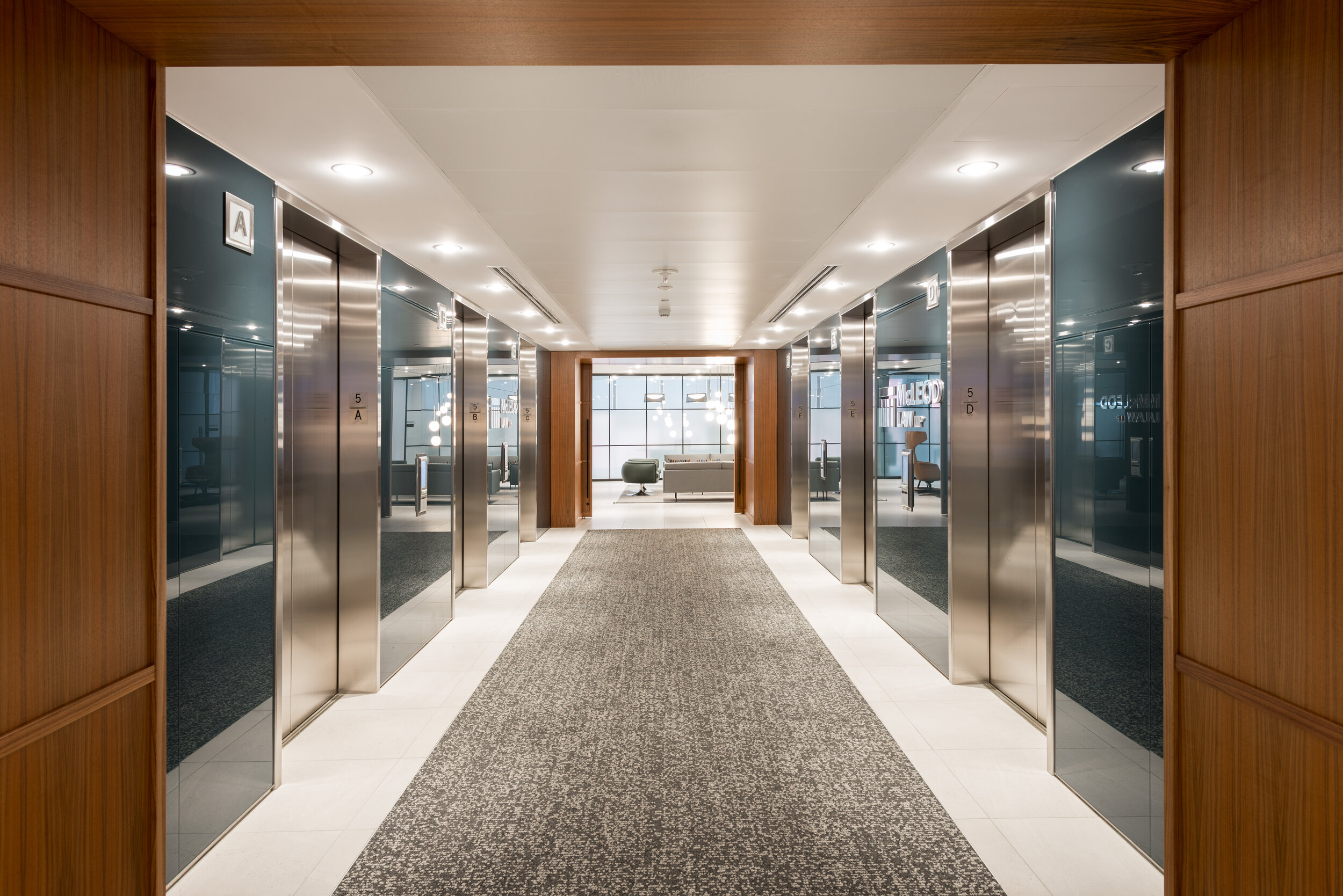 McLeod Law LLP Elevator Lobby Downtown