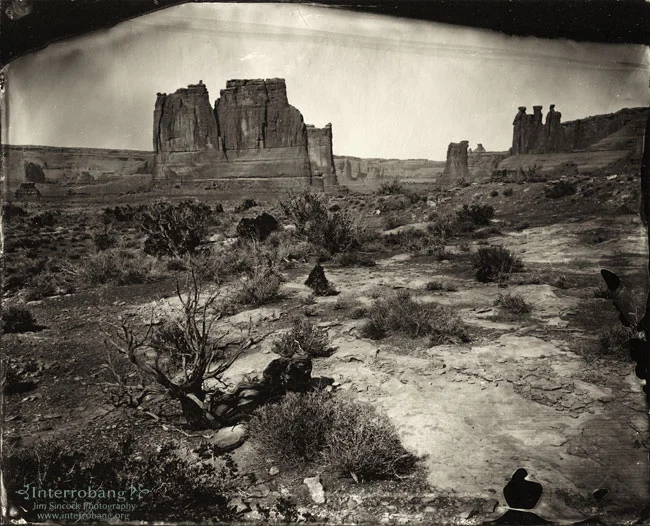 The Organ Arches , made with Sincock's homemade 8x10 sliding box camera.