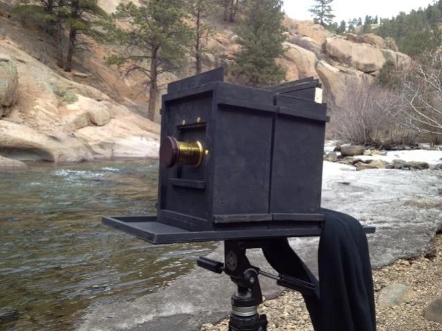 8x10 sliding box camera in the field. 