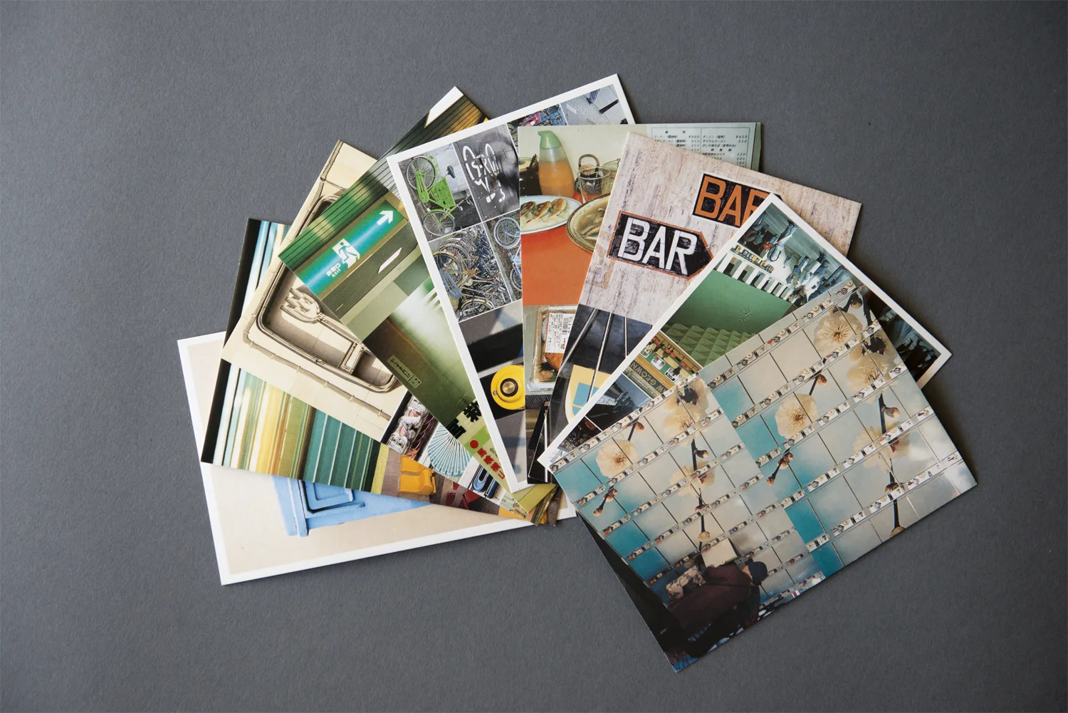 Postcards are a common promotional tool for photographers, often used as exhibition invitations and leave-behinds. Troy Litten’s cards go beyond the traditional art uses. By having the cards as real postcards from real places, they are twice as effective in engaging new audiences with his work. This set of 30 postcards, published by Chronicle Books, contains a different image from Litten’s travels on each card. Litten’s logo and contact information is prominently featured on the back in perfectly suited typography The bold colors and harsh flash give the cards a 60’s feel, reminiscent of a time when travel was rare and postcards were the most common means of communication.