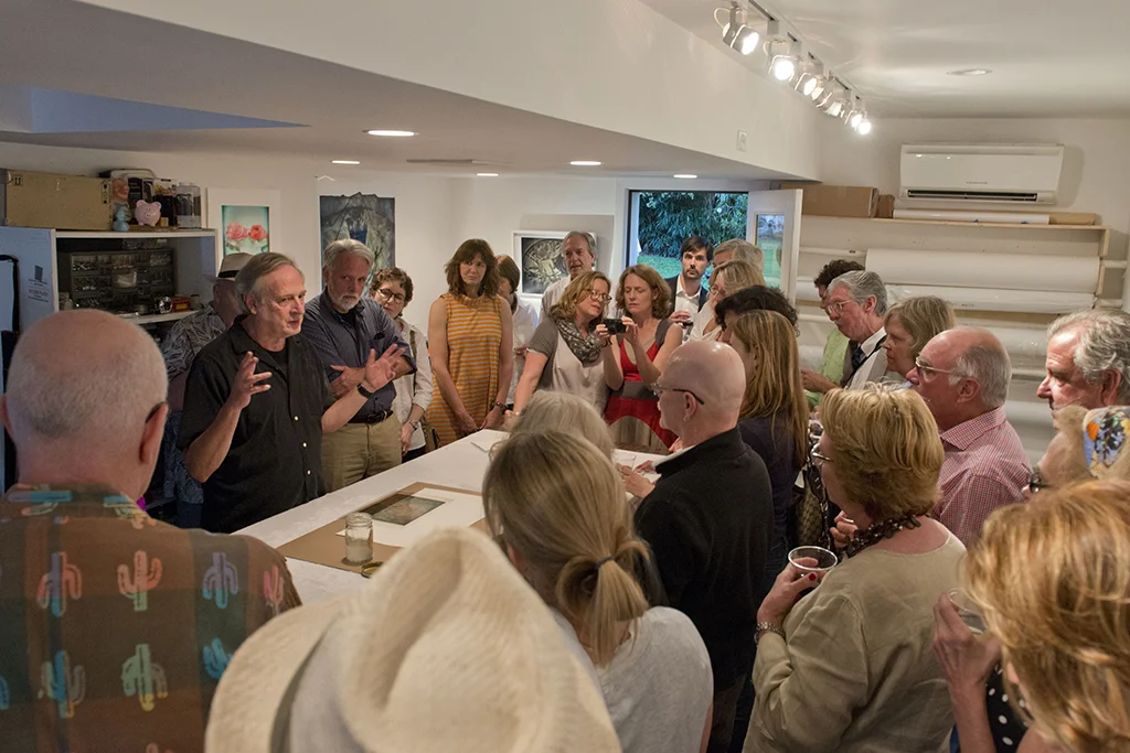 John Grant demonstrates his color transfer process to a packed house.