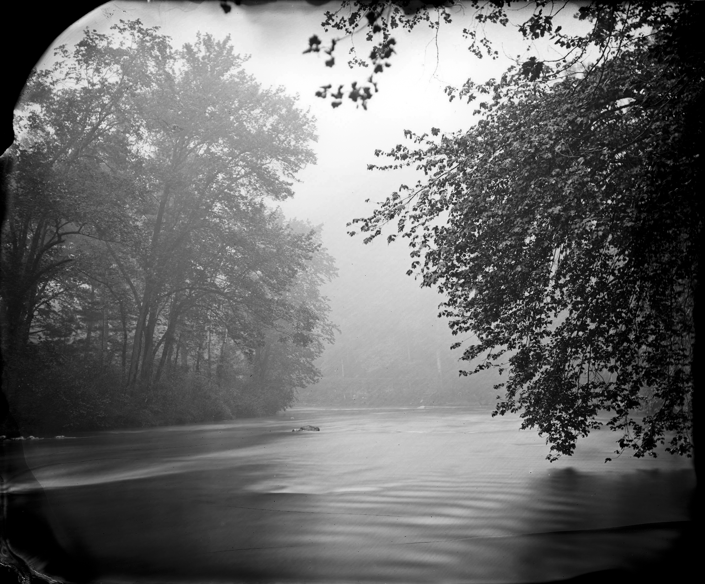 Rising Mist, Maury River, 2007 Robert Alexander Williams 6.5 x 8, Edition of 5, signed and numbered Varnished silver gelatin print from wet collodion negative
