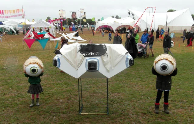 The tri-clops camera at a festival.