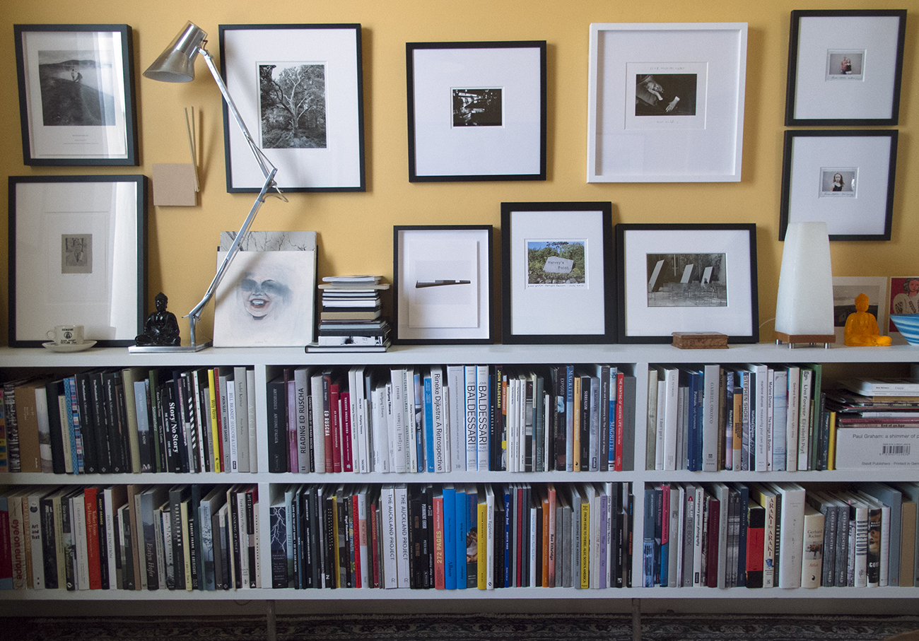 Harvey Benge 's art and photobook collection in Auckland, New Zealand.