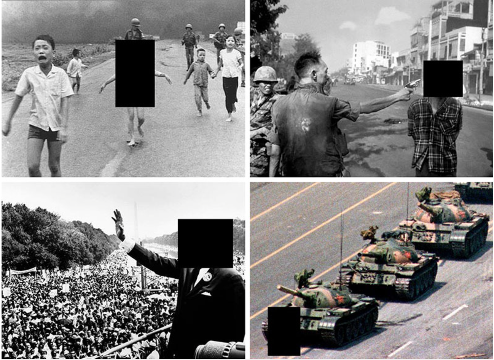 Norwegian prime minister Erna Solberg shared these censored photos to protest Facebook’s policies.
