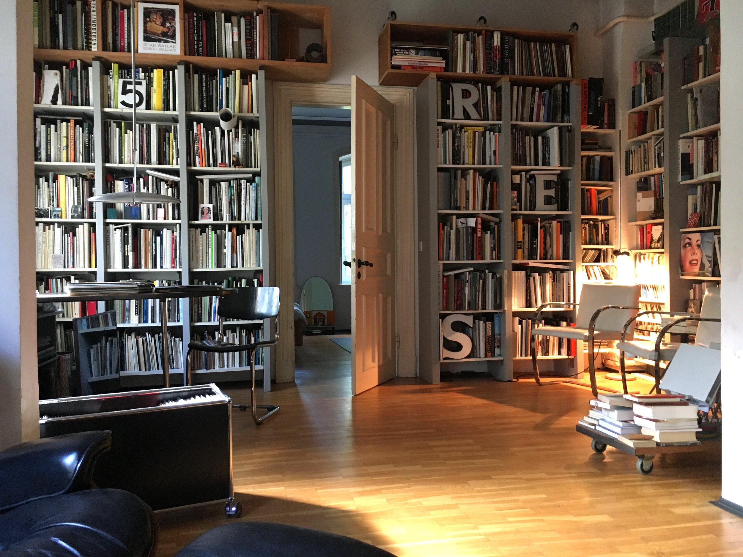 Klaus Frahm 's stylish photobook library.