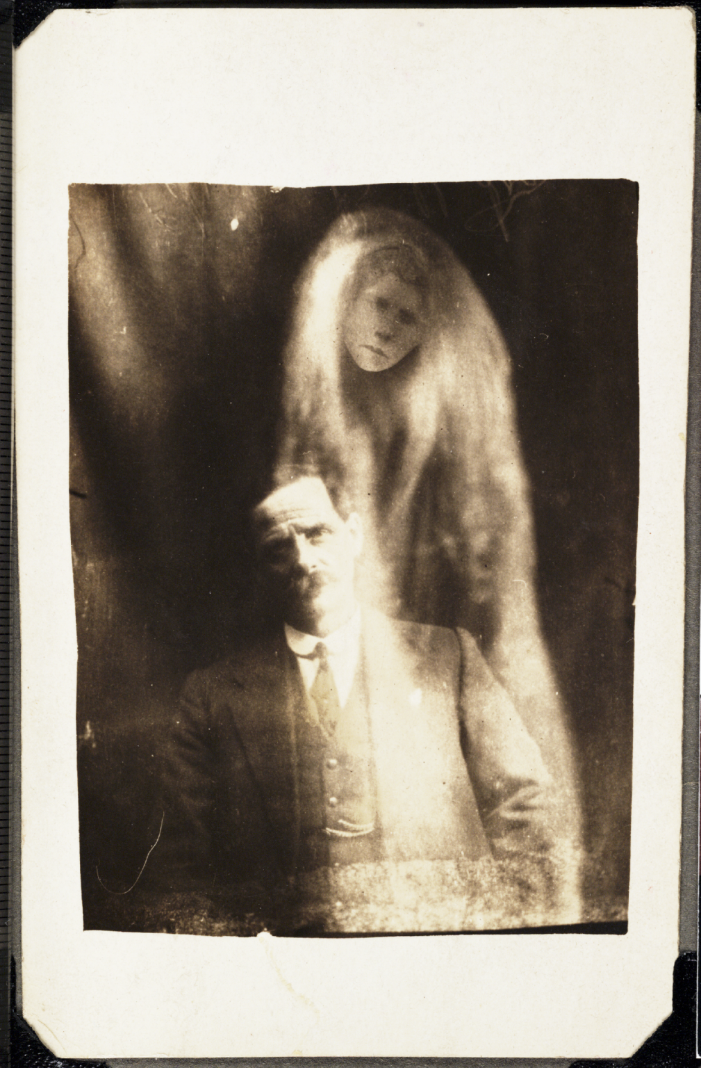 Spirit photograph by William Hope, c. 1920