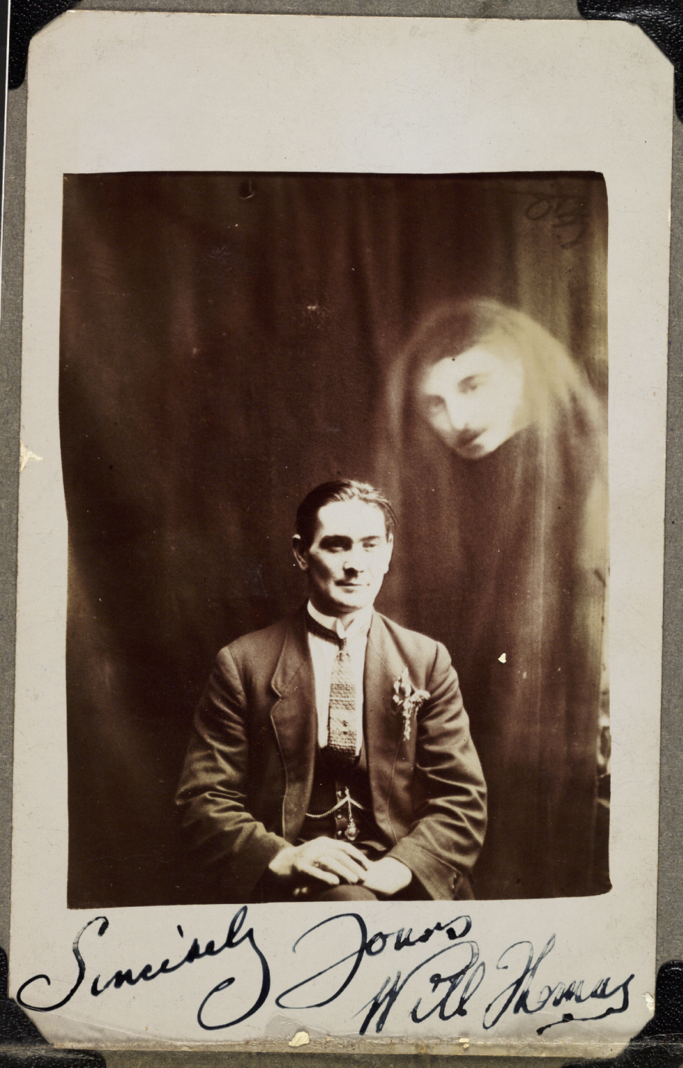 Spirit photograph by William Hope, c. 1920