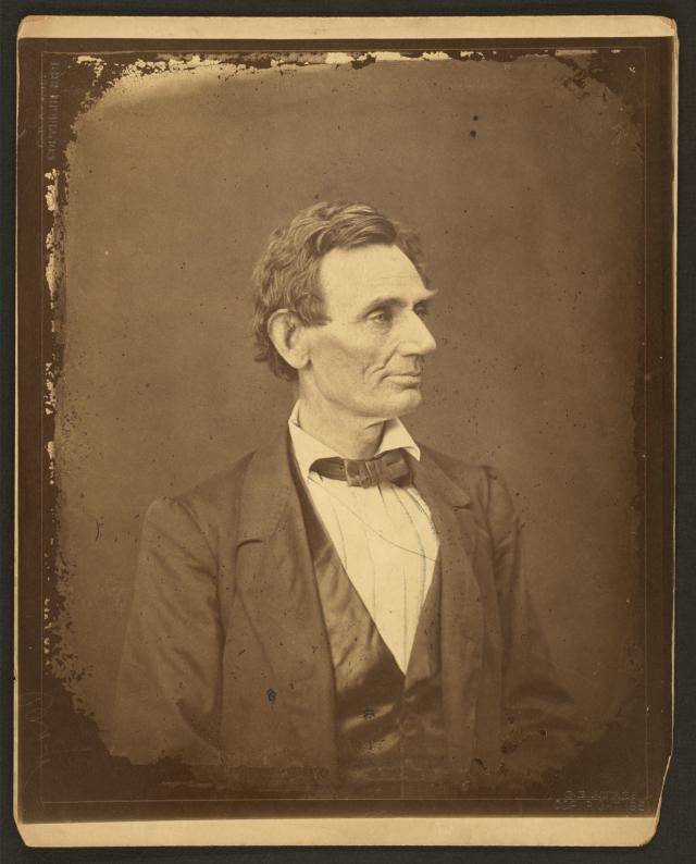 Abraham Lincoln in his hometown of Springfield, Illinois, June 3, 1860 by Alexander Hesler