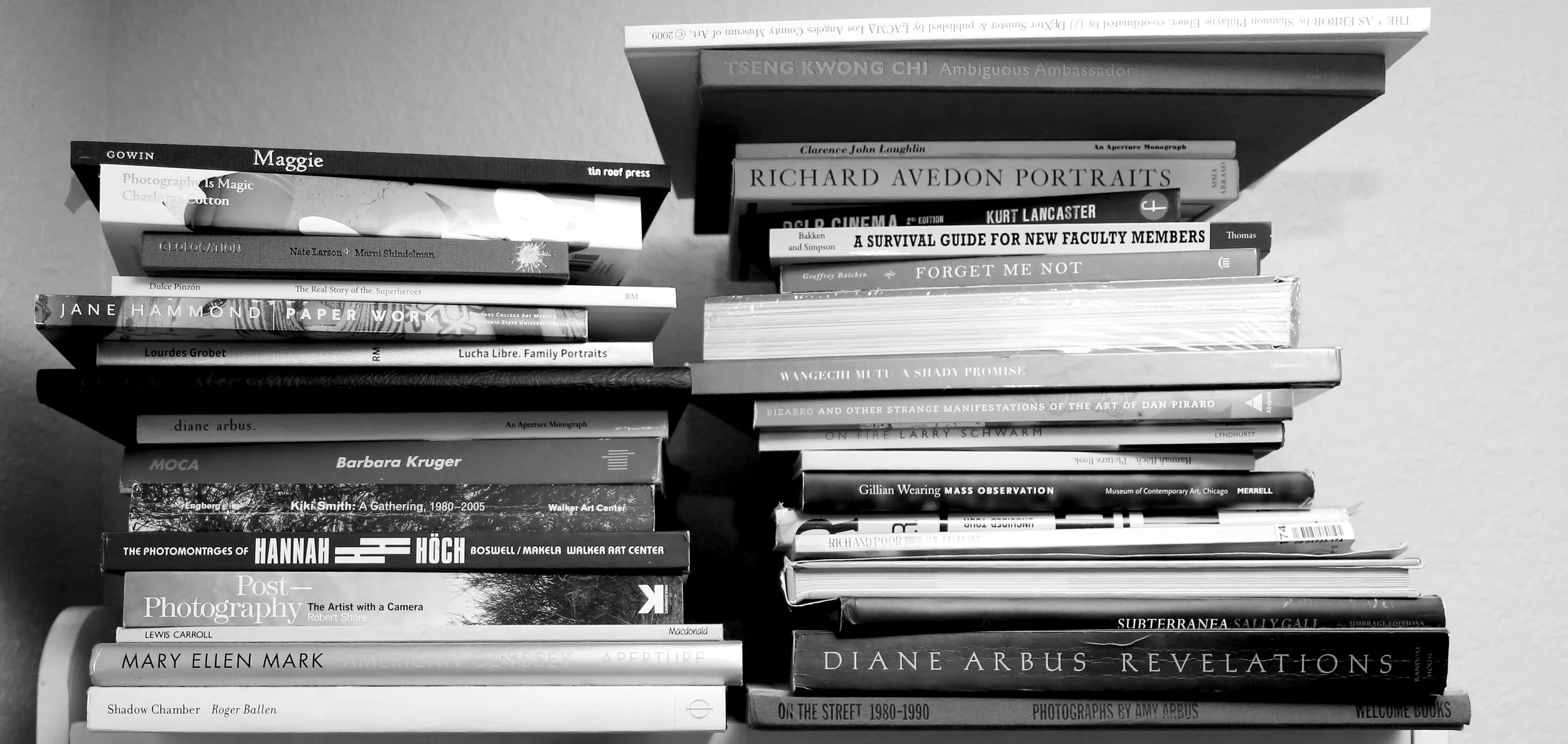 The corner bookshelf in Sharon Lee Hart 's office at Florida Atlantic University