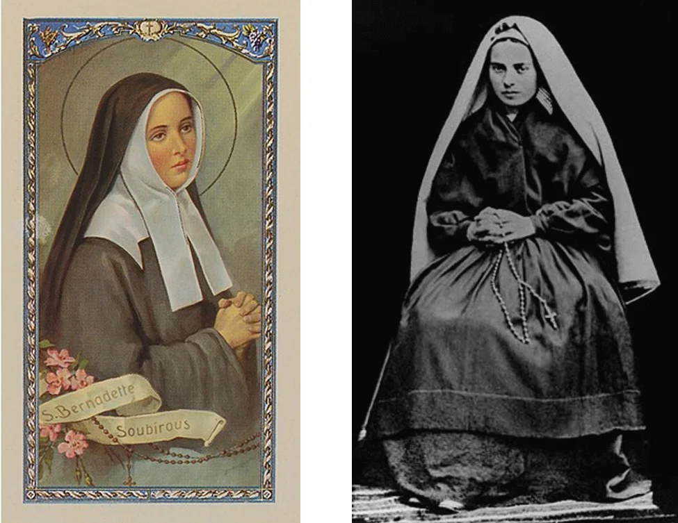 Saint Bernadette Soubirous (1844 – 1879). Canonized: 1933. Photo: 1866