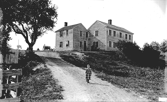 Harriette Merrifield Forbes. Old Hammond House, Worcester. Glass negative. 1893. Gift of Harriette Merrifield Forbes, 1948