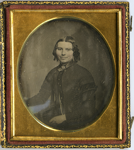 Clara Barton . Daguerreotype. 1840s. Sixth plate. Gift of Herman Riccius, 1962.