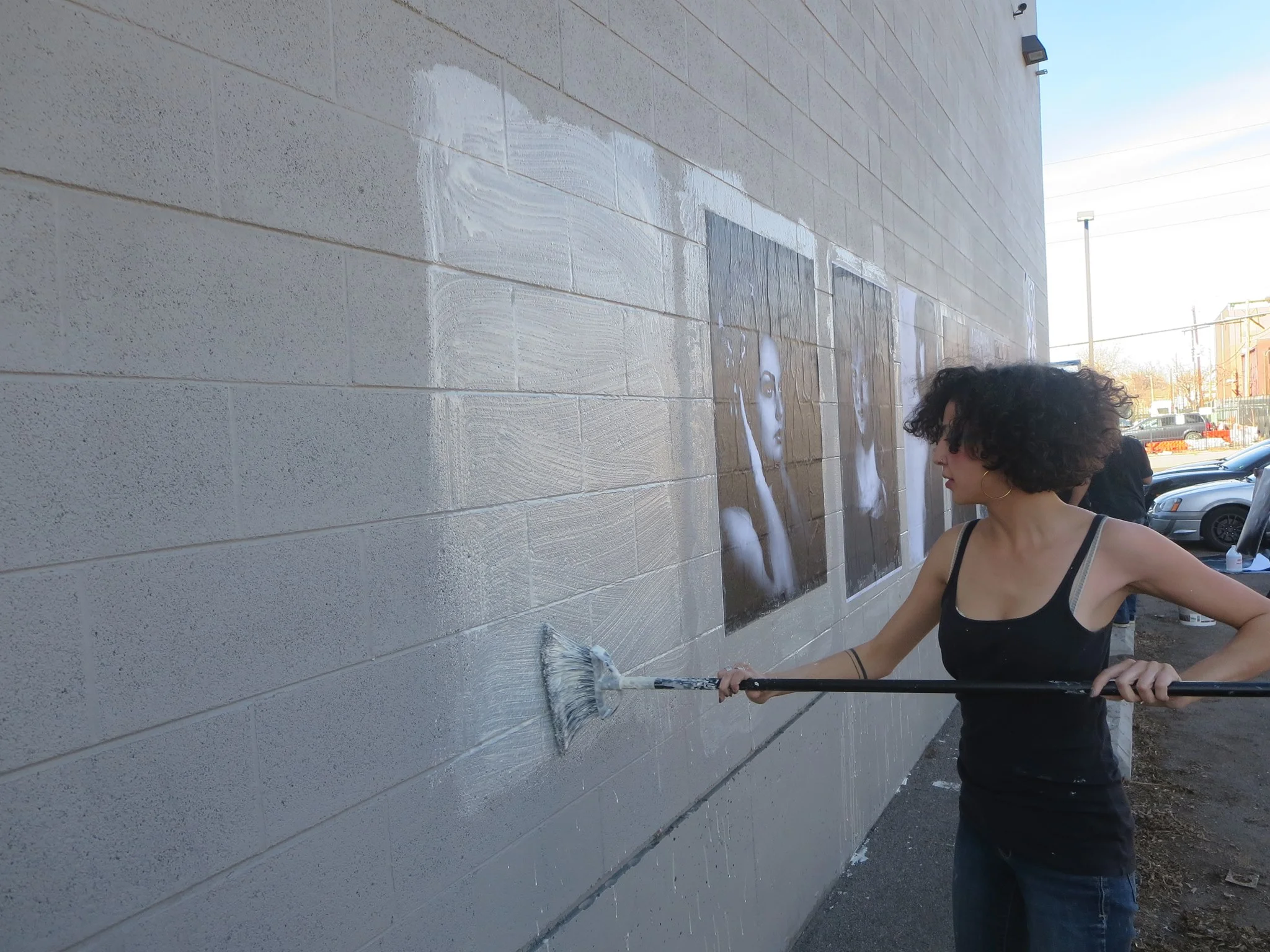 Wheat pasting for The Big Picture, 2015.