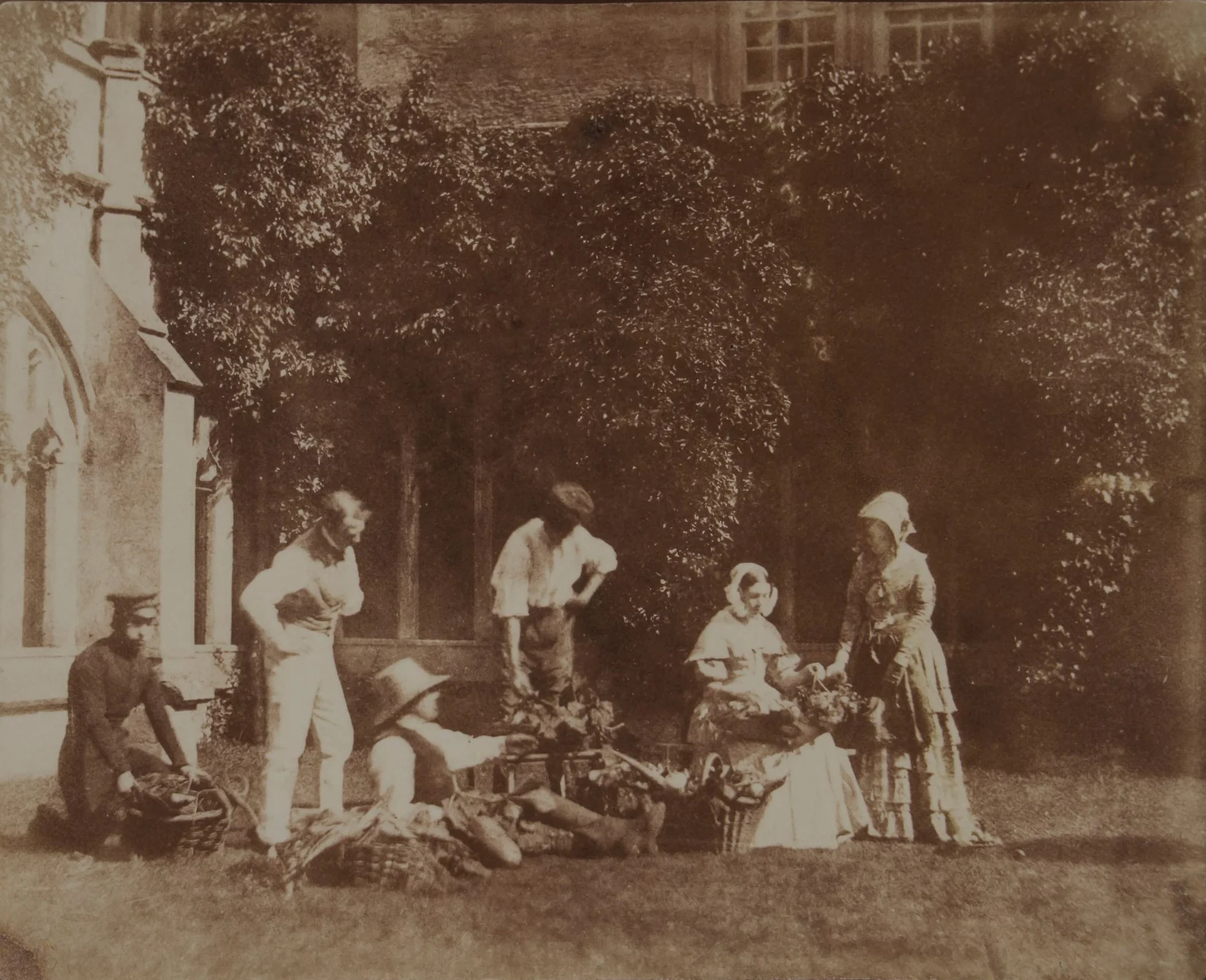 The Fruit Sellers, c. 1845 by William Henry Fox Talbot