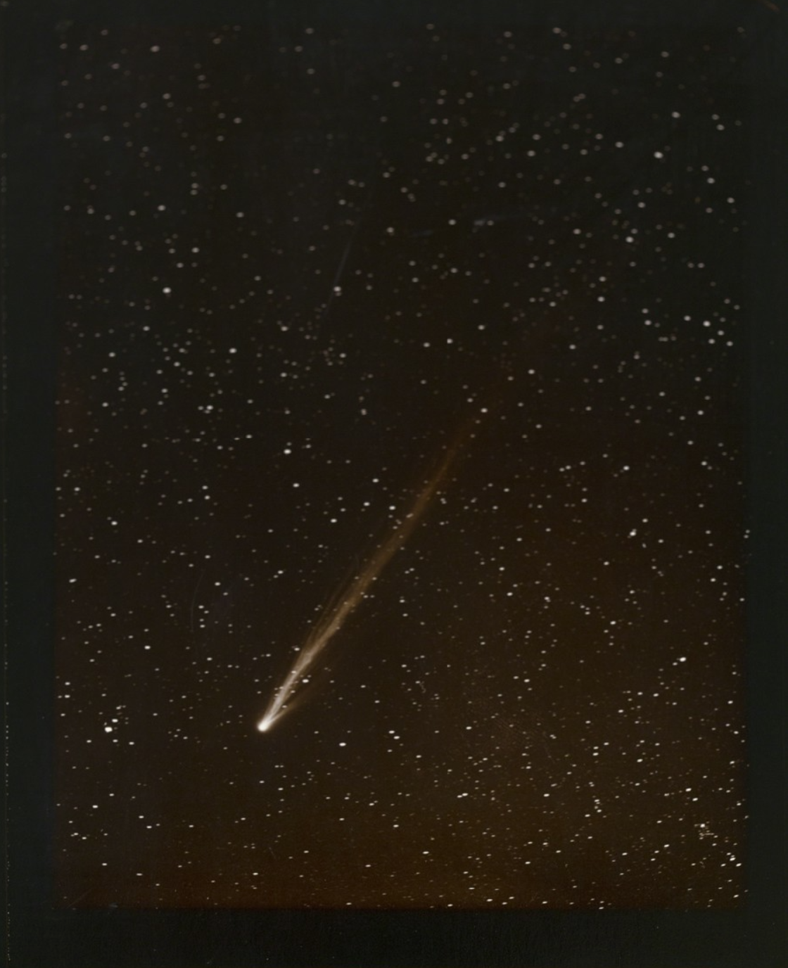 Morehouse Comet, 1908 , Linda Connor, 1996, Gold toned printing out paper from original glass plate negative, 12.5 x 10.5 inches. On view at Booth 444.