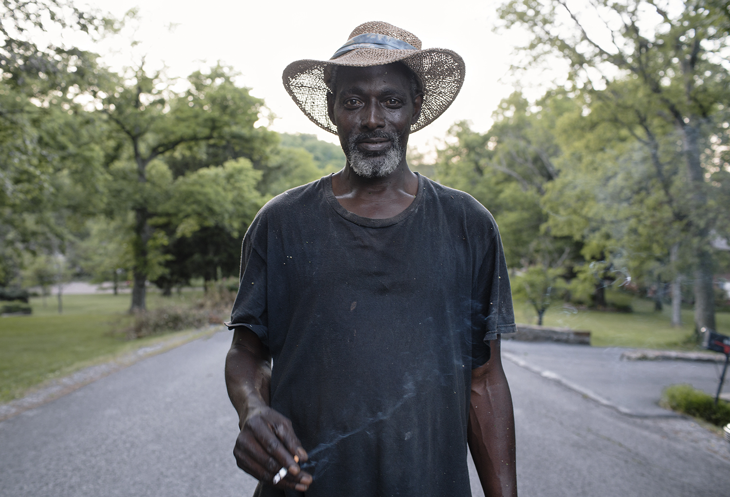 Lawn Care Guy with Cigarette, Nashville, TN 2012