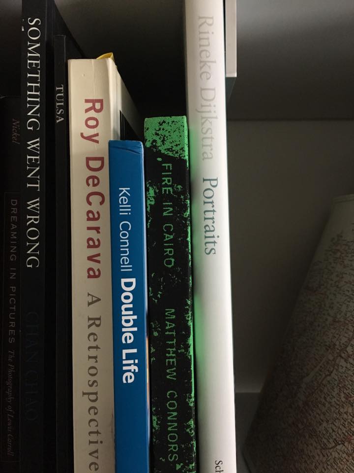 A sneak peek at Robert Knight 's photobook library.