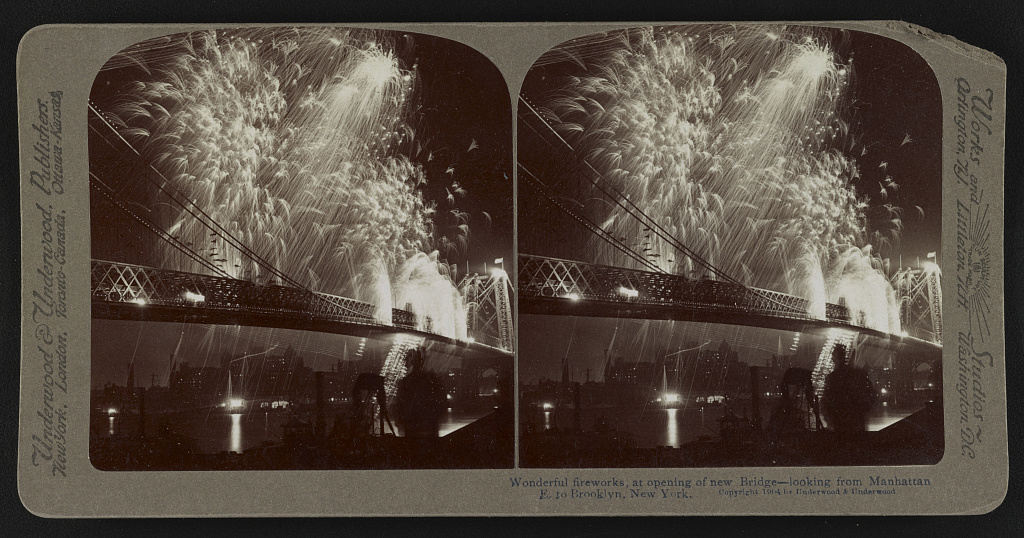 Williamsburg Bridge, NYC. Author unknown, 1904. Courtesy of the Library of Congress.