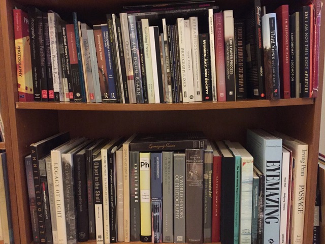 Alyson Belcher 's bulging bookcase.