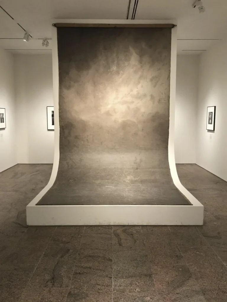 Irving Penn's studio backdrop at The Metropolitan Museum of Art
