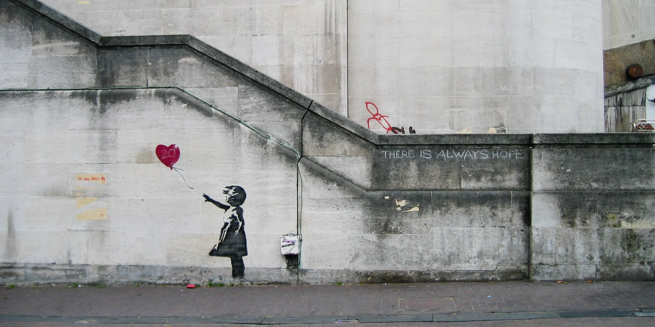 Banksy's "Balloon Girl" Photo by Dominic Robinson via Flickr creative commons