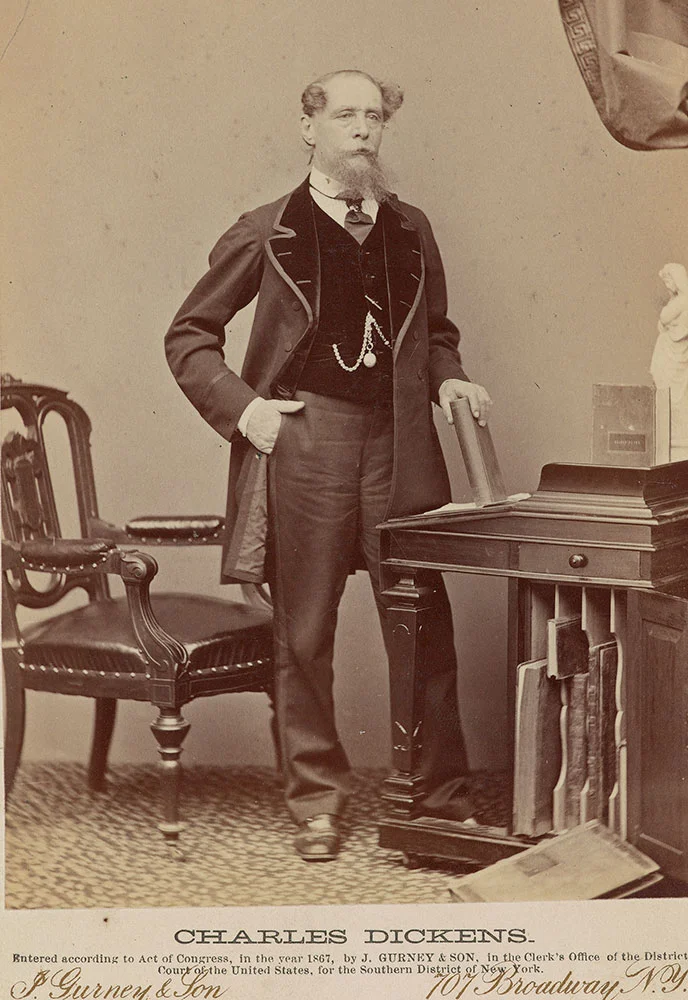 Jeremiah Gurney (1812–1895), Charles Dickens , 1867, black and white photograph, The Morgan Library & Museum, MA 7793. Purchased for The Dannie and Hettie Heineman Collection as a gift of the Heineman Foundation, 2011.