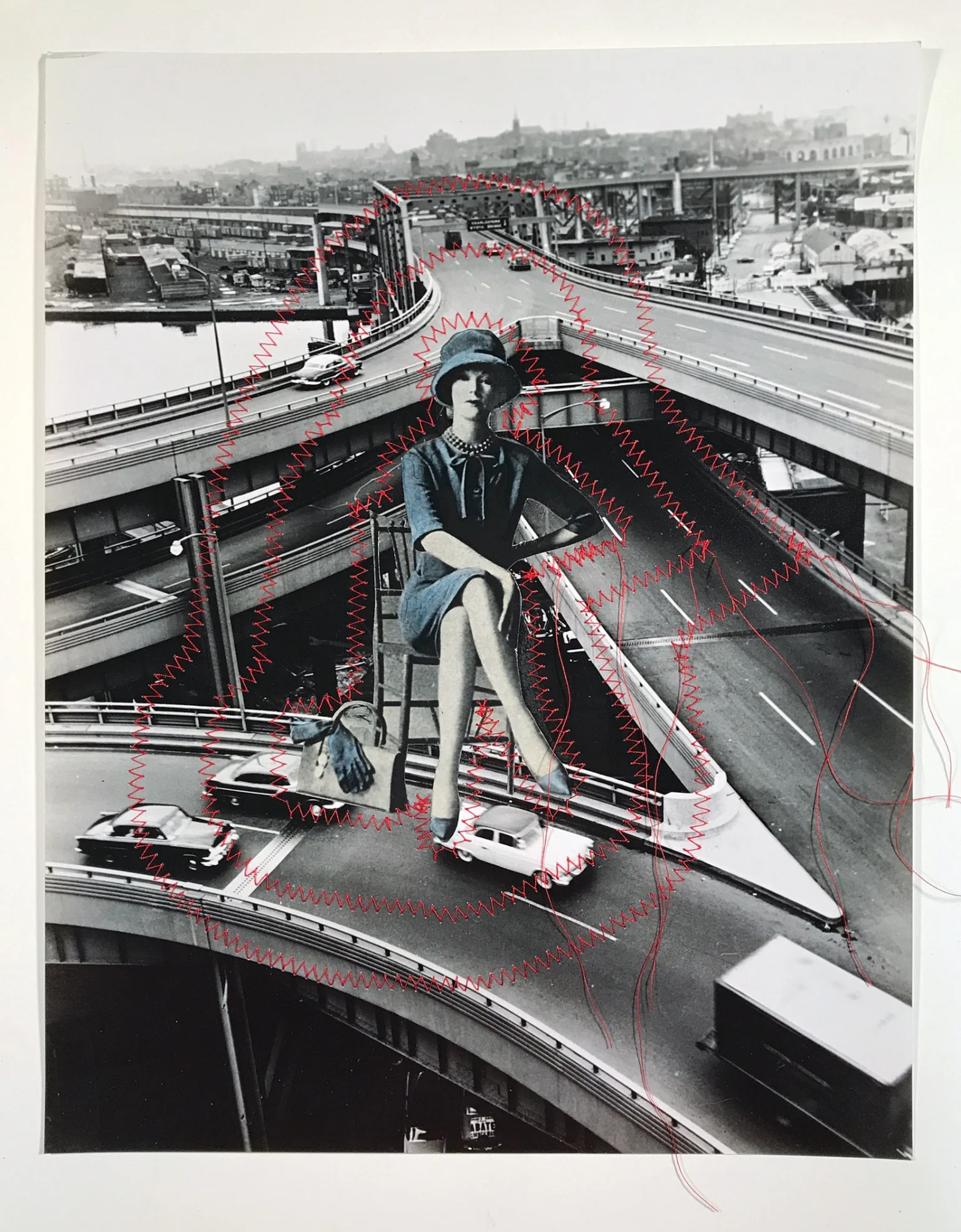 May 15, 2017, Captain of Industry , silver gelatin print and collage mixed media, 14 x 11