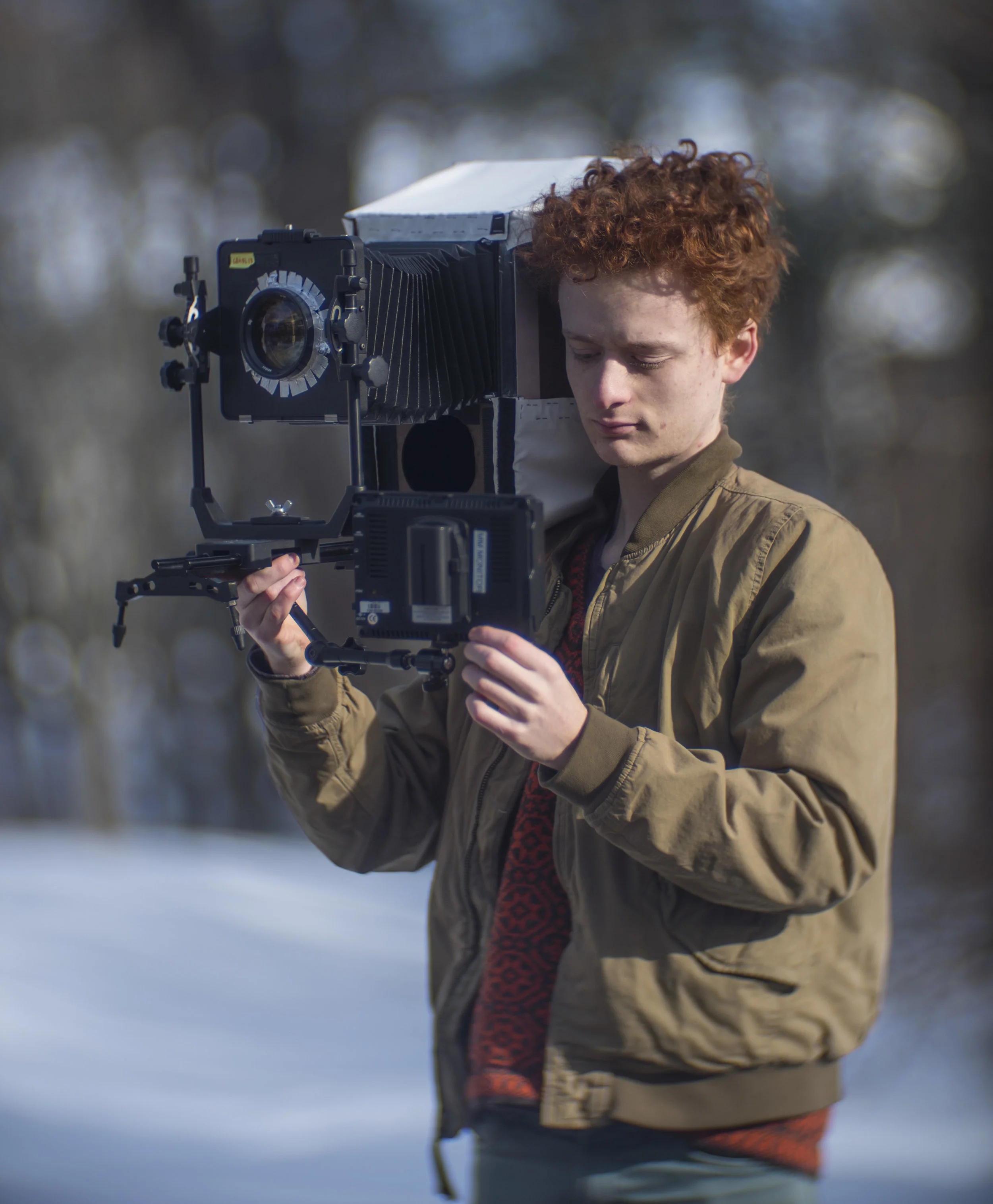 Zev Hoover's large format video camera