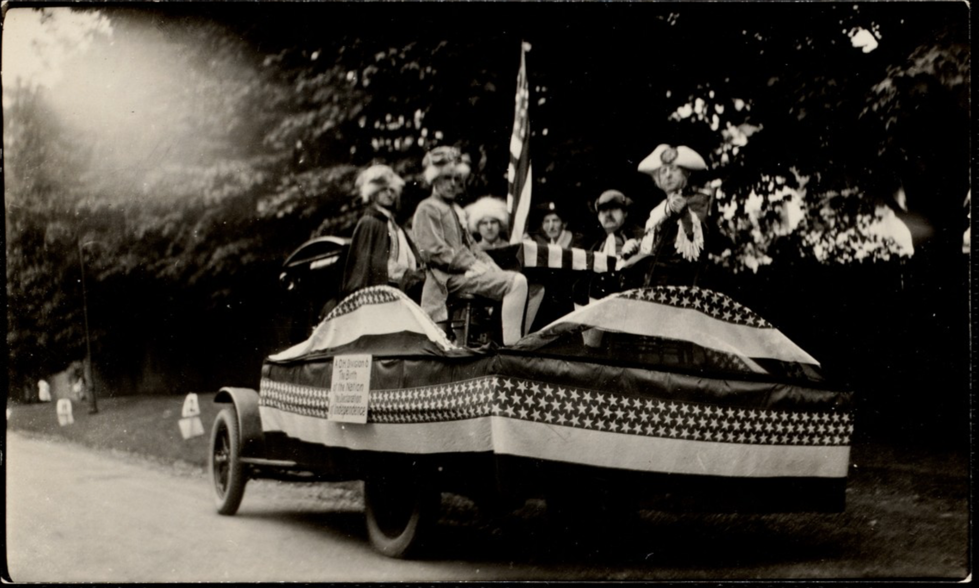 4th of July Parade: Birth of a Nation Float, 1922.