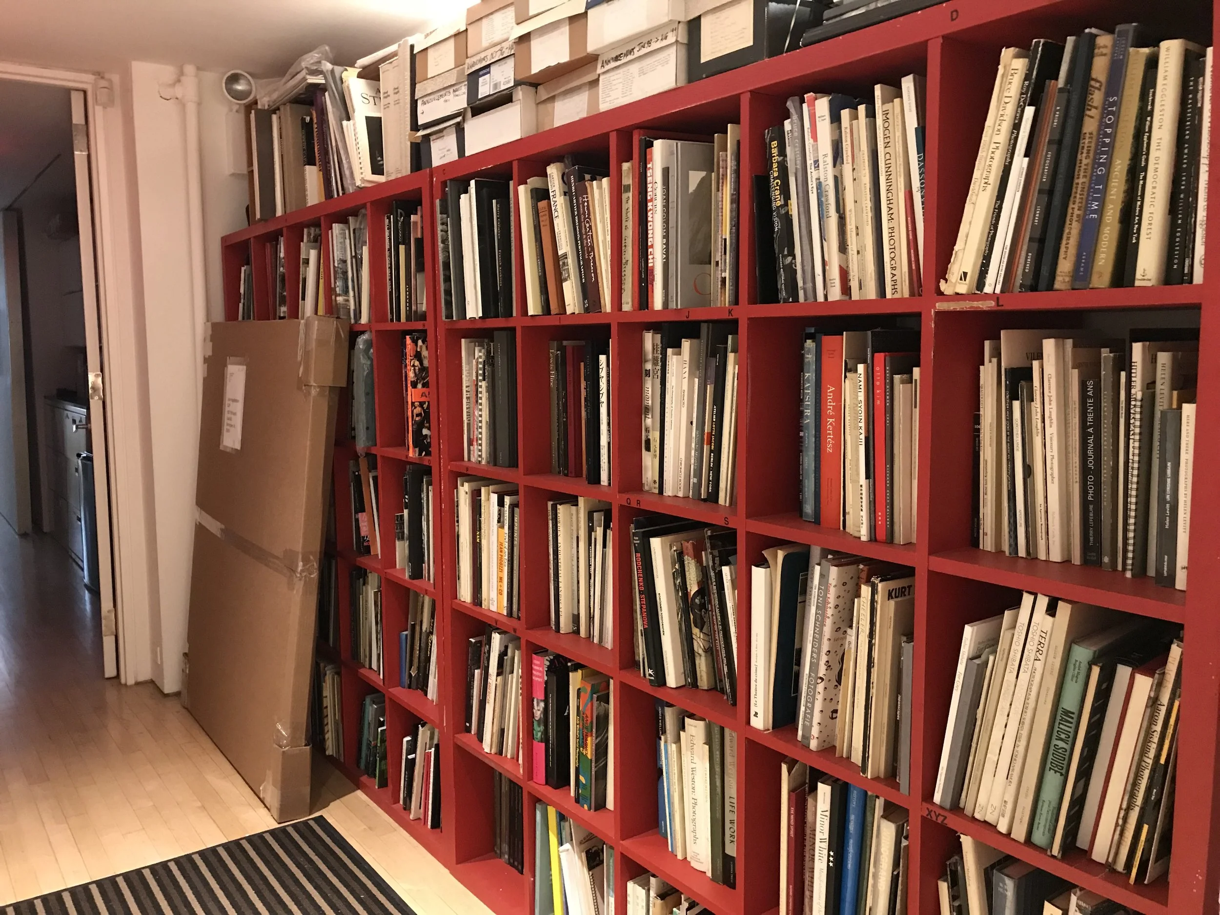 Laurence Miller Gallery 's backroom photobook library.