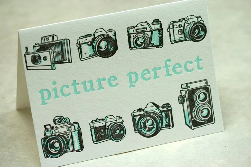 Picture Perfect letterpress card by Papillon Press