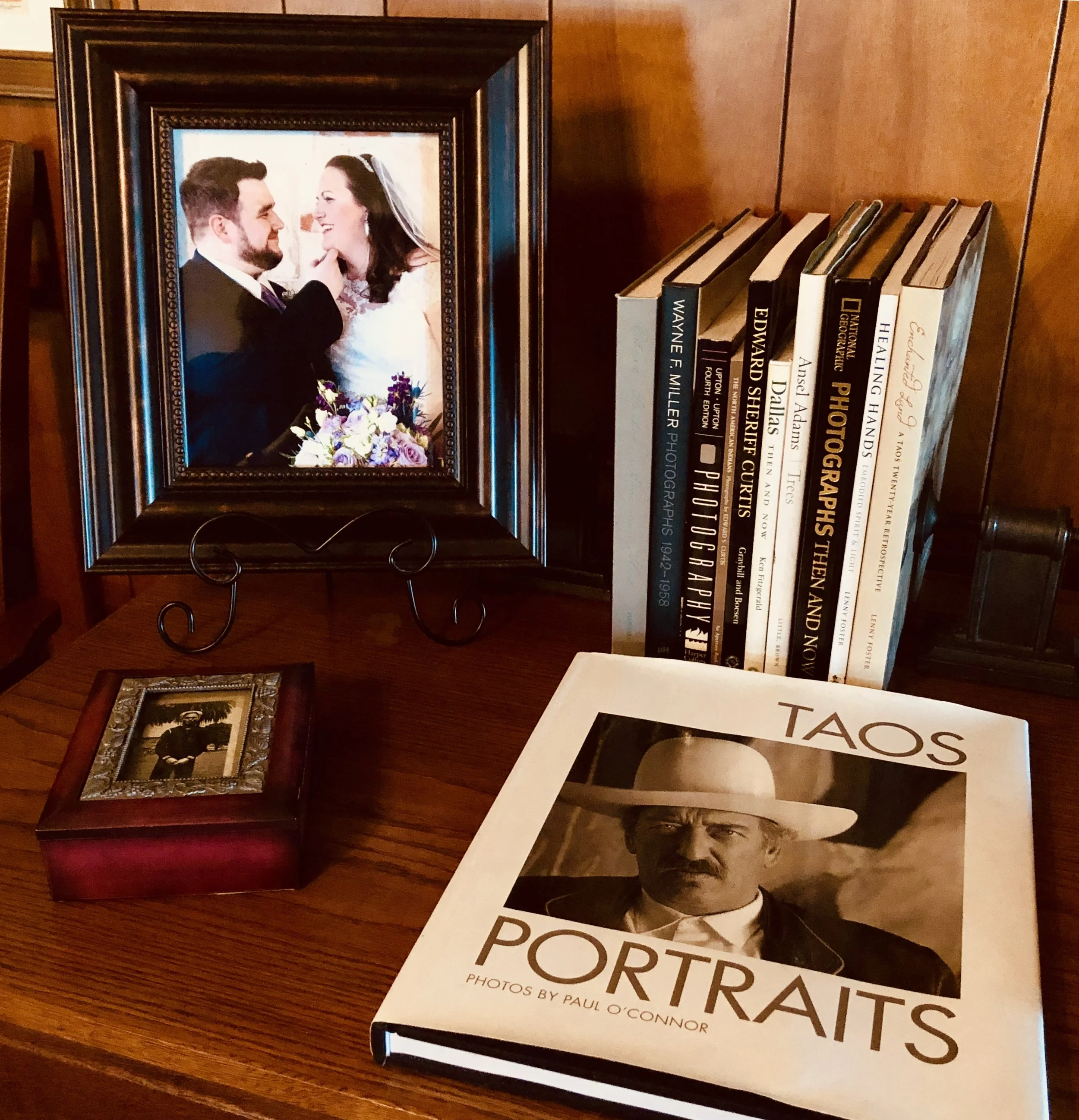 Deborah’s small yet solid collection of photobooks.