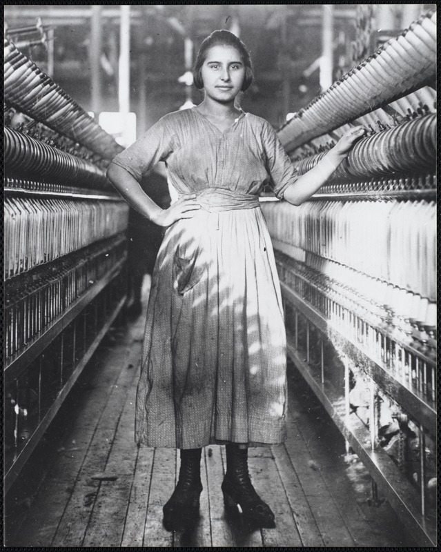Mary Tomacchio, 15-years-old, Ayer Mill, c. 1918, Lawrence, MA