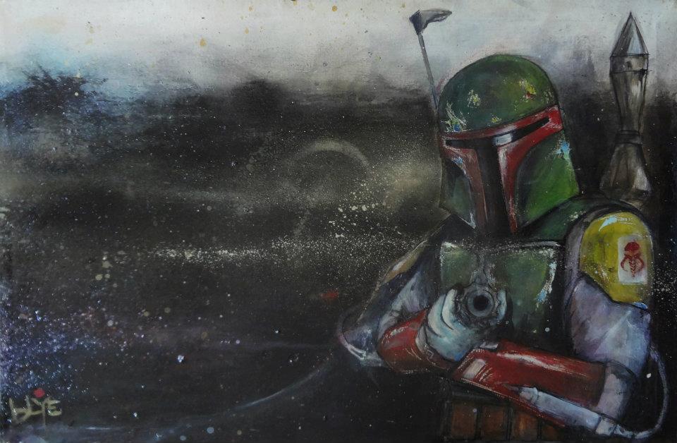 Copy of BobaFett 2009 18"X 24" SOLD