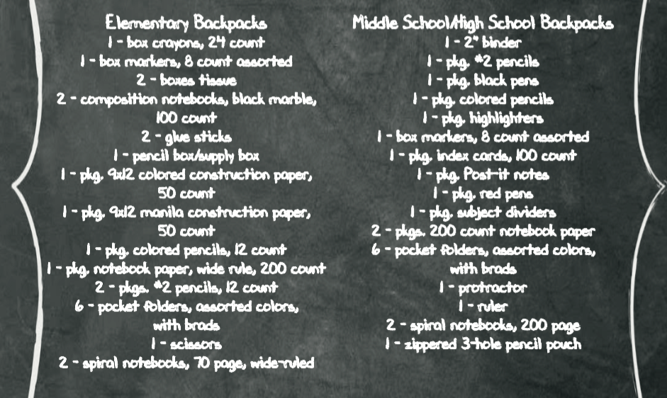 Backpacks and School Supplies for Kids Who Need Them!