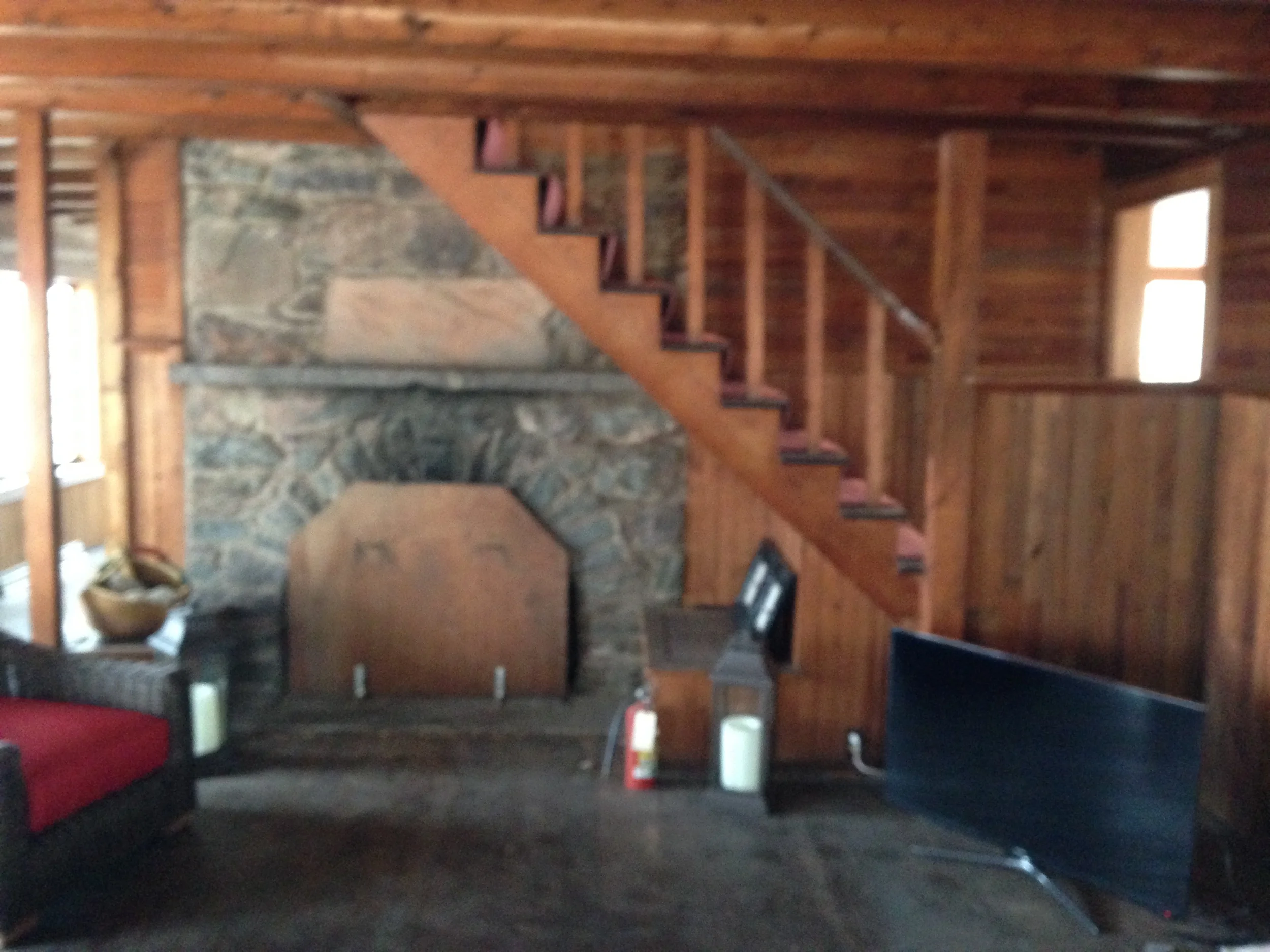 Fireplace View Before Renovation