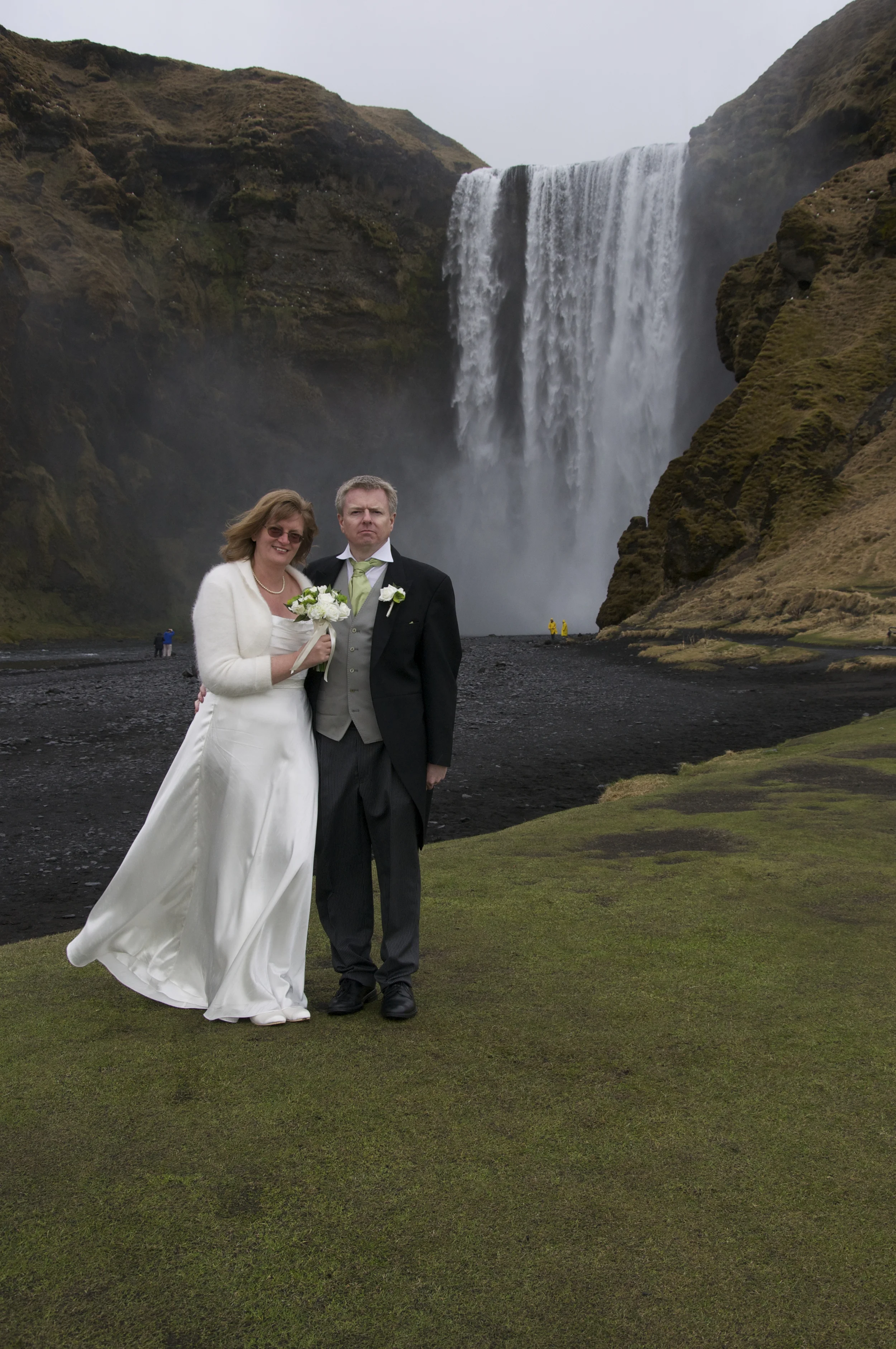  At Skógafoss waterfall 