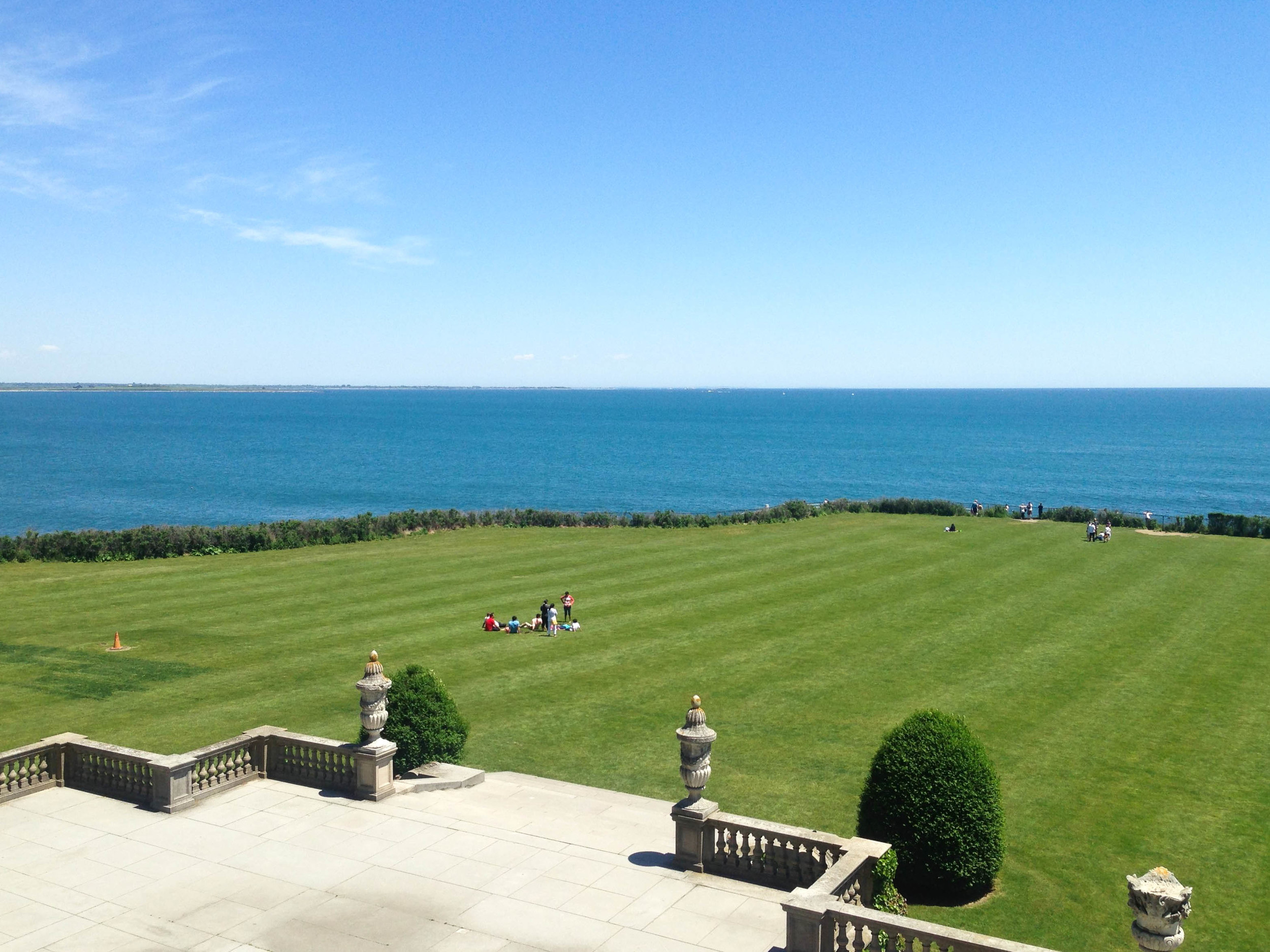 View from the second story of The Breakers