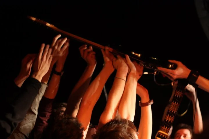 Capsula band live performance official photos psychedelic rock trio