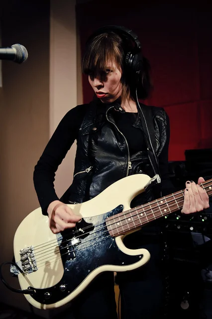 Capsula band live performance official photos psychedelic rock trio coni bass