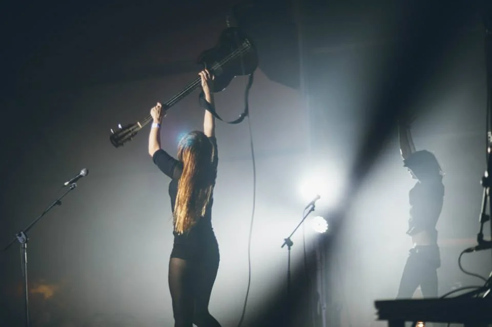 Capsula band live performance official photos psychedelic rock trio