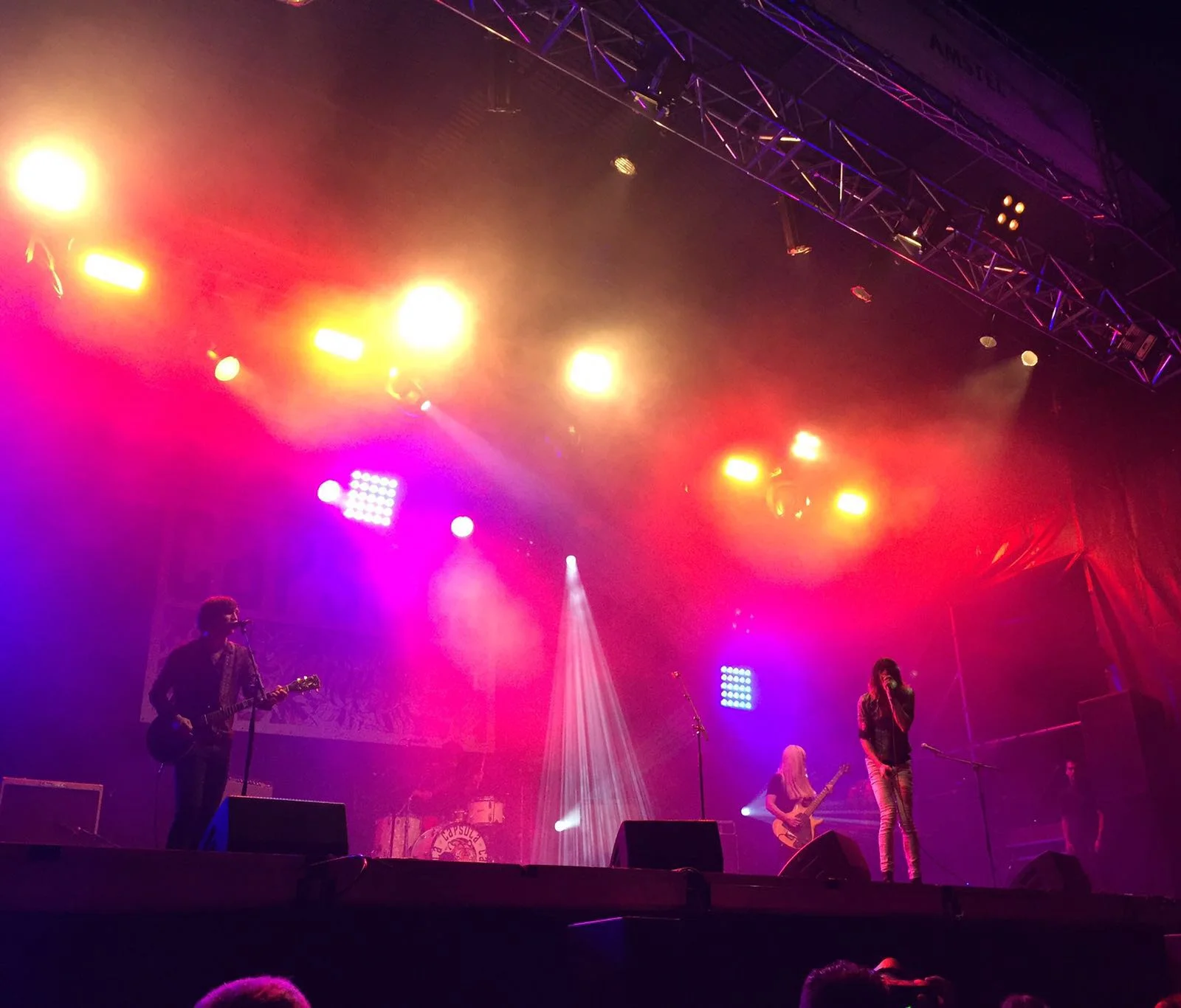 Capsula band live performance official photos psychedelic rock trio