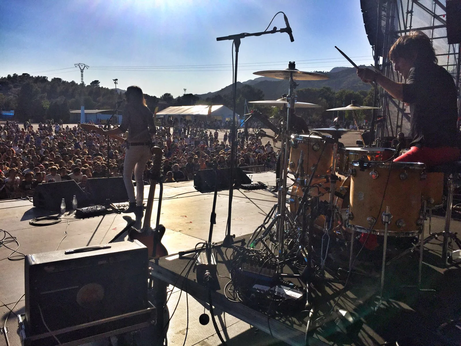 Capsula band live performance official photos psychedelic rock trio