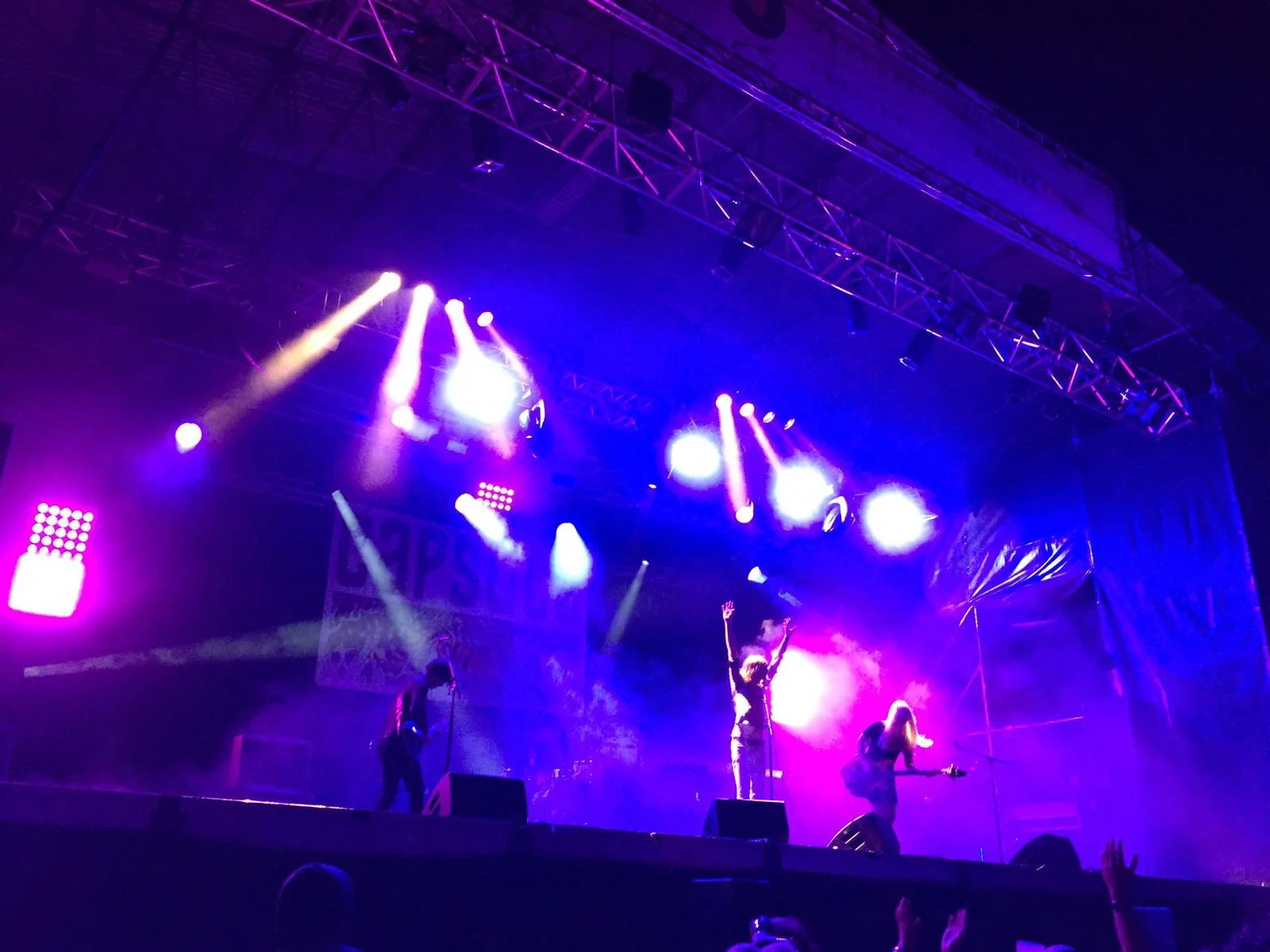 Capsula band live performance official photos psychedelic rock trio