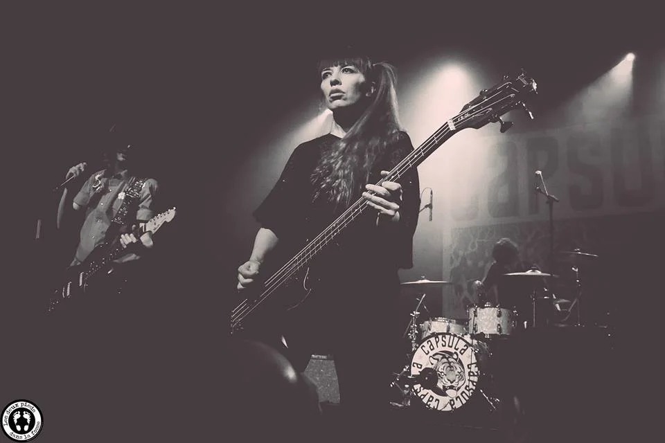 Capsula band live performance official photos psychedelic rock trio