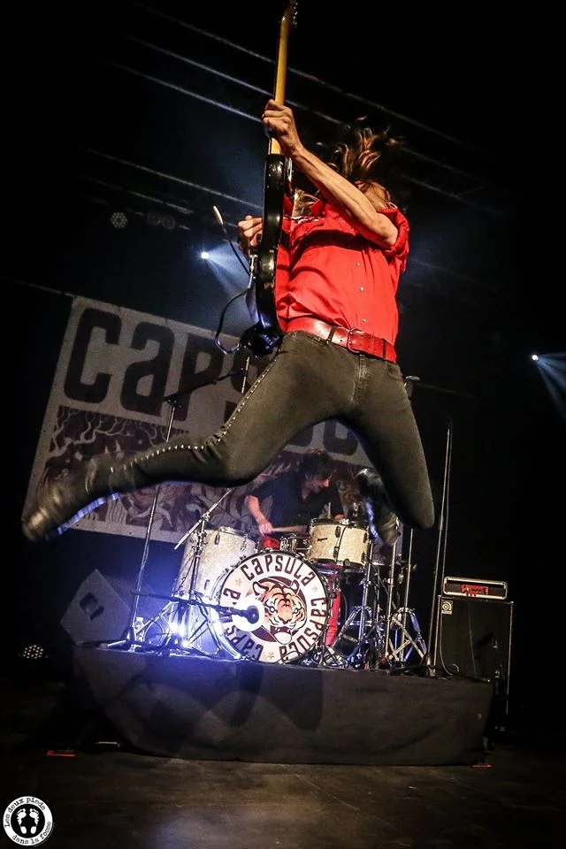 Capsula band live performance official photos psychedelic rock trio martin guevara