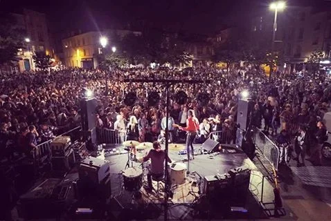 Capsula band live performance official photos psychedelic rock trio