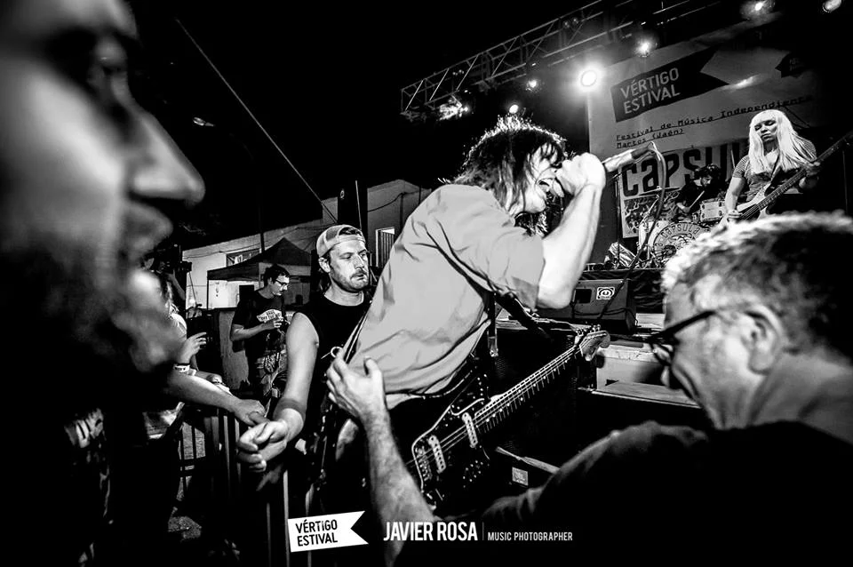 Capsula band live performance official photos psychedelic rock trio martin guevara