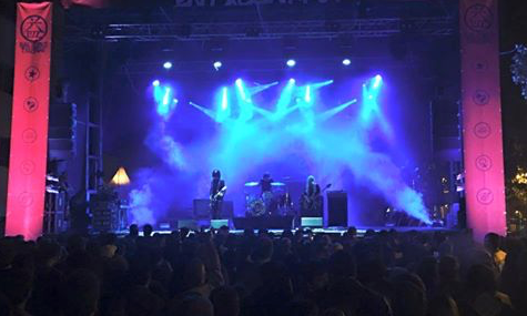 Capsula band live performance official photos psychedelic rock trio